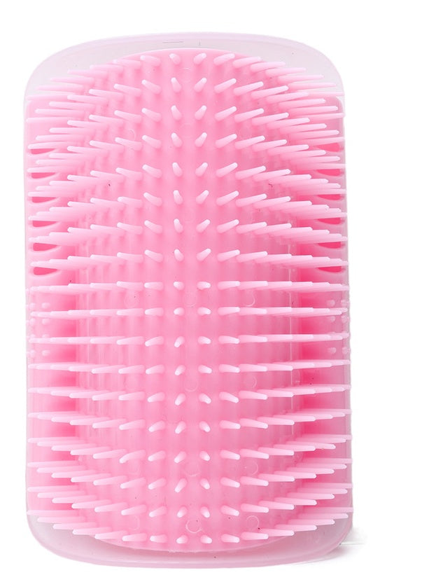 Corner-Mounted Pet Grooming Comb for Cats